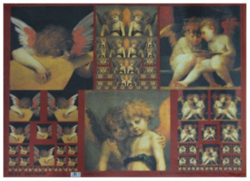 TO-DO - CARTA DECOUPAGE SOFT-PAPER - FANTASIA ANGELI ANTICHI - CODICE 085