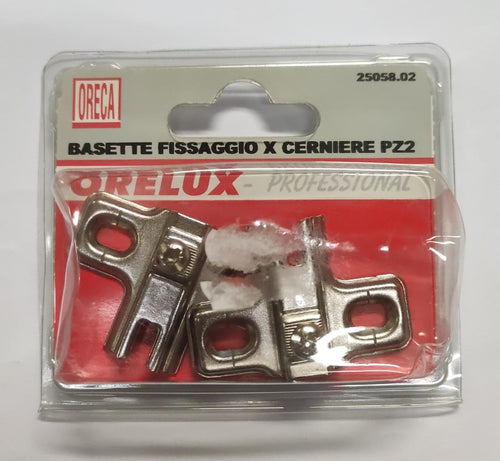 ORECA - BASETTE DI FISSAGGIO PER CERNIERE PZ.2