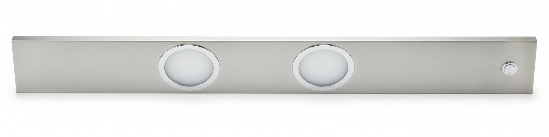 PAULMANN - LAMPADA SOTTOPENSILE "FLATLINE" IN ALLUMINIO SPAZZOLATO E VETRO - ALOGENA G4 40W