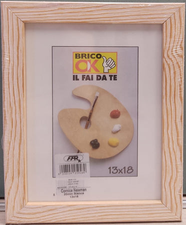 FAR S.P.A. - CORNICE "NEWMAN" BIANCA 13X18CM - IN LEGNO PINO