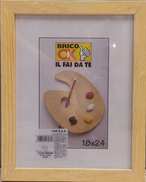 FAR S.P.A. - CORNICE NEWMAN GIALLA 18X24CM - IN LEGNO PINO