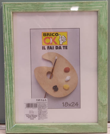 FAR S.P.A. - CORNICE "NEWMAN" VERDE 18X24CM - IN LEGNO PINO