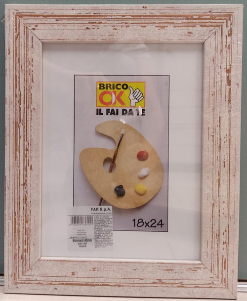 FAR S.P.A - CORNICE BONNARD 40MM - 18X24CM COL. 102 - IN LEGNO PINO