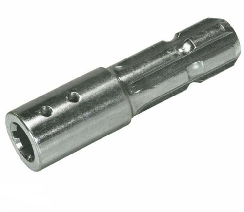Riduzione per presa di forza con profilo interno 26X30X6mm con 6 scanalature e lunghezza 140mm