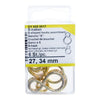 CONNEX - GANCI A S IN OTTONE ASSORTITI 27/34MM PZ.6