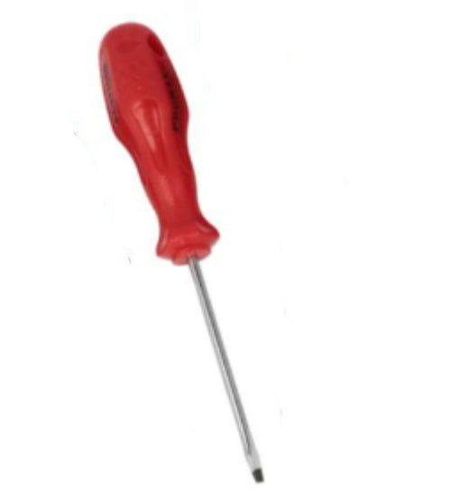 PROMAX - CACCIAVITE GS CON PUNTA PIATTA MAGNETICA 4x100MM - MANICO ROSSO ERGONOMICO