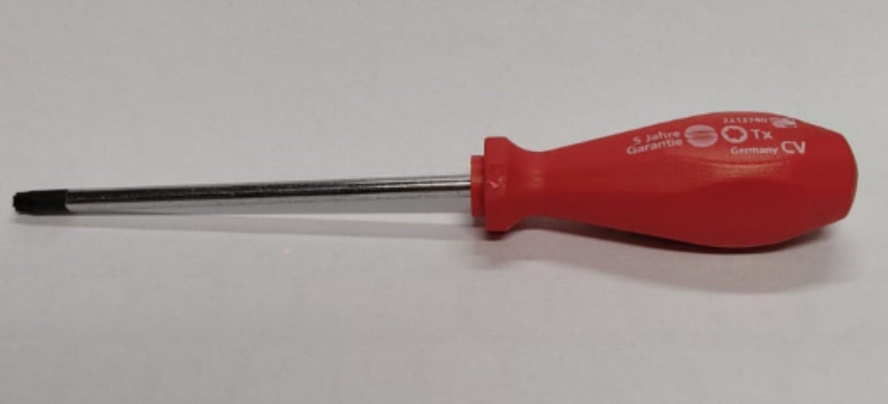 SUKI - GIRAVITE "TORX" TX30 PER VITI CON TESTA A STELLA - MANICO ROSSO
