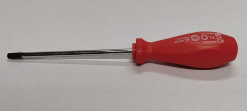 SUKI - GIRAVITE TORX TX25 PER VITI CON TESTA A STELLA - MANICO ROSSO