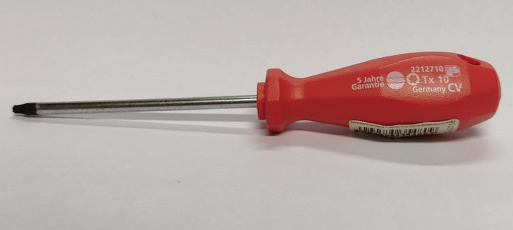 SUKI - CACCIAVITE "TORX" TX10 PER VITI CON TESTA A STELLA - MANICO ROSSO