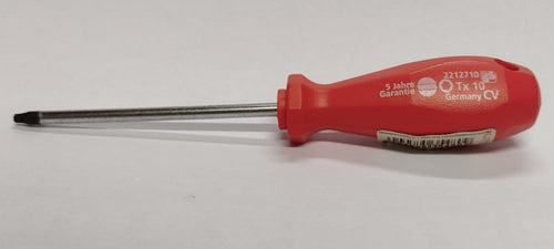 SUKI - CACCIAVITE TORX TX10 PER VITI CON TESTA A STELLA - MANICO ROSSO