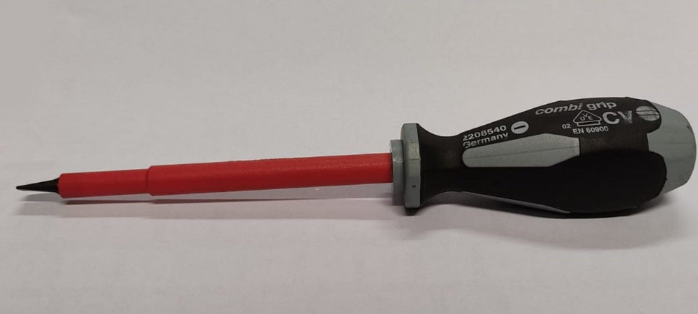 SUKI - GIRAVITE "COMBI GRIP" PER VITI A TESTA PIATTA - PER ELETTICISTI ISOLATO 100x6 - IMPUGNATURA BICOMPONENTE