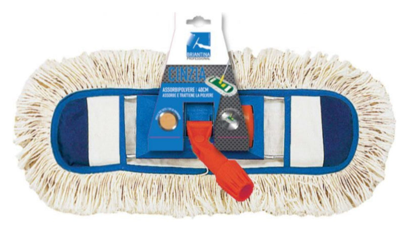 LA BRIANTINA - SCOPA IN COTONE "CINZIA" ASSORBIPOLVERE PER PAVIMENTI