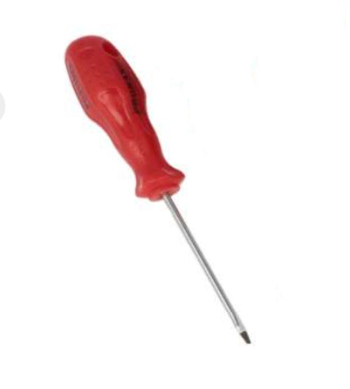 PROMAX - CACCIAVITE GS CON PUNTA PIATTA MAGNETICA 4x80MM - MANICO ROSSO ERGONOMICO