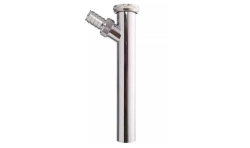 TUBO AD IMMERSIONE PER SIFONE - CROMATO CON RACCORDO 11/4 - Ø32MMx200MM
