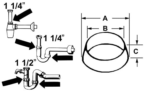 MASIDEF - GUARNIZIONE CUNEO IN PLASTICA RIGIDA 1/2"