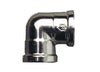 RACCORDO A GOMITO F3/8 CON FILETTATURA INTERNA - IN OTTONE CROMATO