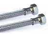 ATTACCHINO FLESSIBILE PER MONOCOMANDO 300MM - RACCORDO F3/8- F3/8 - IN ACCIAIO INOX