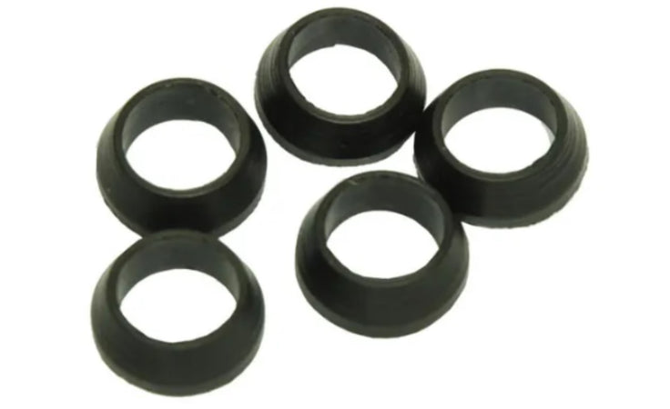 CONFEZIONE DA 10 PEZZI - GUARNIZIONE CONICA 3/8" PER RACCIRDI E TUBI RAME - IN GOMMA