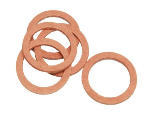 CONFEZIONE DA 5 PEZZI - GUARNIZIONI IN FIBRA 1 PER RACCORDI E SIFONI