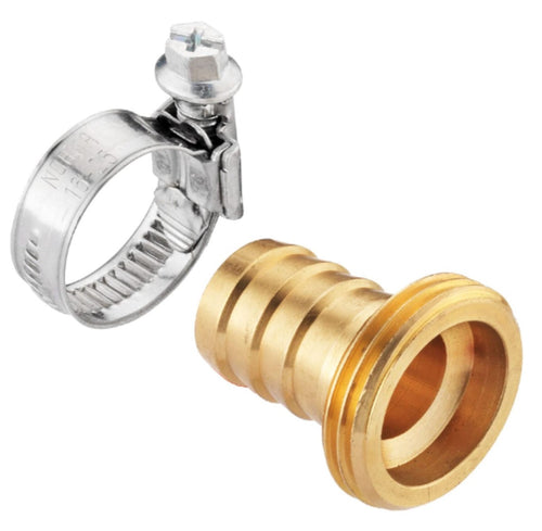 PORTAGOMMA PARTE MASCHIO CON RACCORDO 3/4 UGELLO Ø13MM - IN OTTONE LUCIDO