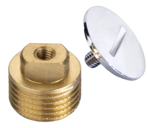 TAPPO CON FILETTAURA M3/4 CON FESSURA - IN OTTONE