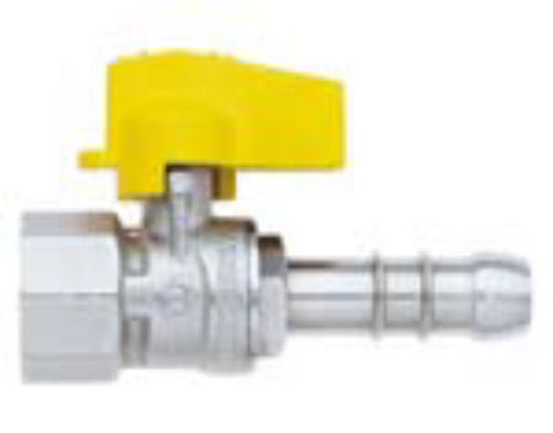 CONNEX - VALVOLA GAS SFERA DRITTA F1/2 CON PORTAGOMMA LUNGO
