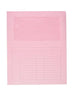 Confezione 50 cartelline con finestra aperta in due lati rosa