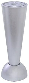 MASIDEF - PIEDINO IN METALLO SERIE EVOLUTION - Ø45MM - H.130MM -IN ALLUMINIO