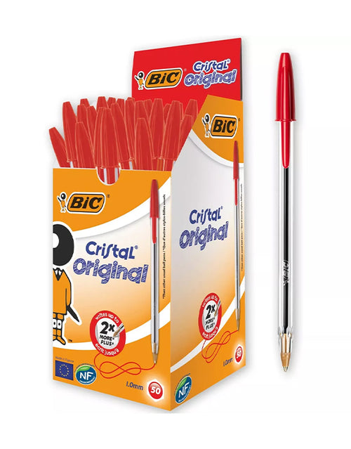 Confezione 50 Penna Bic Cristal Original Rossa