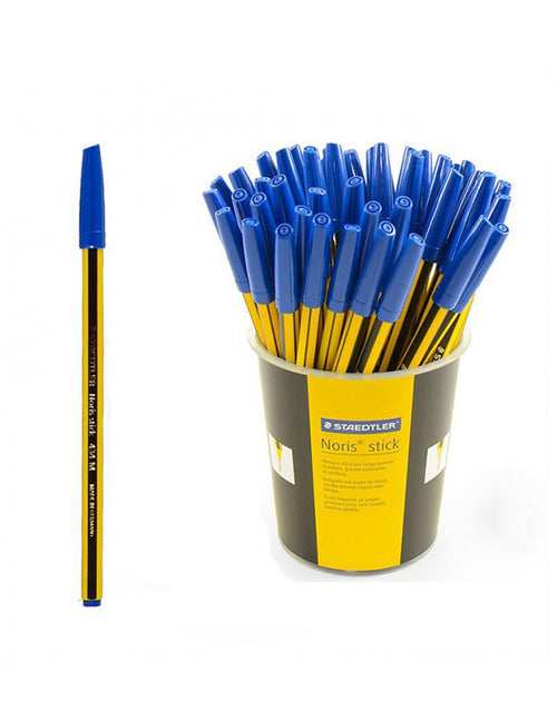 Confezione 50 penne Noris Stick Staedtler Blu a sfera