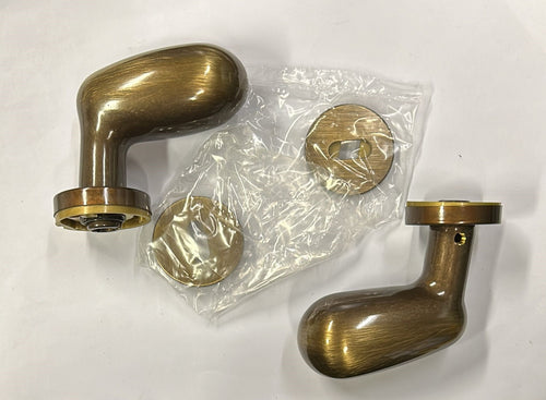 CONMETALL - POMOLO UOVO Q8 IN OTTONE GRAFFIATO
