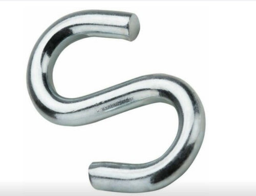 MAGGI GROUP - 15 PEZZI - GANCI AD S ZINCO-CROMATI 4MM *