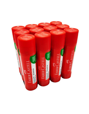 Confezione 12 pezzi colla stick Faber-Castel 40g