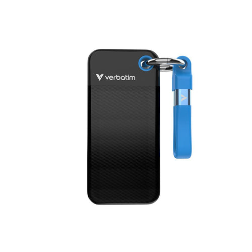 Verbatim pocket ssd 1 tb usb tipo-c 3.2 gen 2 (3.1 gen 2) nero, blu - 32191
