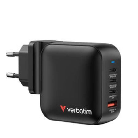 Verbatim mini gan charger 100w universale nero ac ricarica rapida interno - 32231