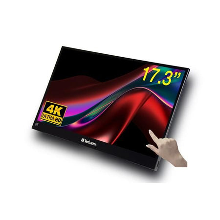 Verbatim 32239 monitor pc 43,9 cm (17.3\") 3840 x 2160 pixel 4k ultra hd lcd touch screen nero
