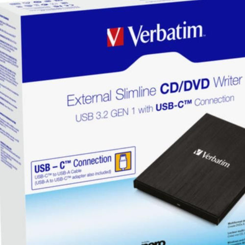 Verbatim 43886 masterizzatore cd/dvd esterno - usb 3.2 gen1 type-c