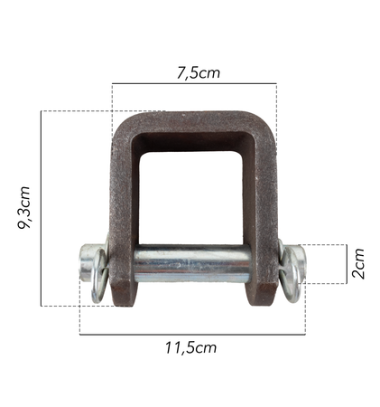 Forcella completa di perno Ø 19mm