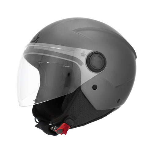 ACERBIS-Casco jet brezza metallic Grigio Scuro S