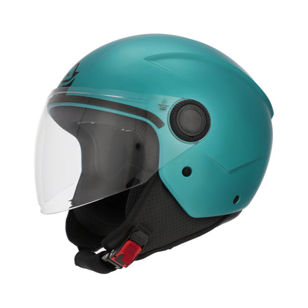 ACERBIS-Casco jet brezza metallic Turchese XL