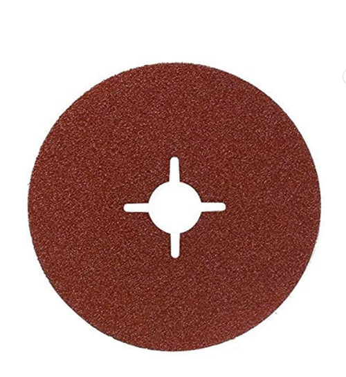 BOSCH - 5 PEZZI - FOGLI ABRASIVI IN FIBRA BLUEMETAL CON FISSAGGIO A STAFFA - Ø115MM GRANA 24 - PER SMERIGIATRICE ANGOLARE