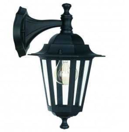 MASSIVE - LANTERNA DA PARETE ESTERNA NERA - "PHILIPS MASSIVE PEKING" - ALLUMINIO