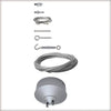 PAULMANN - SISTEMA A CAVI BASE COMBI WIRE SYSTEM 230V/12V/210W, 12M