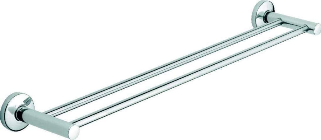 METAFORM - PORTA ASCIUGAMANI A DOPPIO BINARIO IN ACCIAIO "TEKNA"