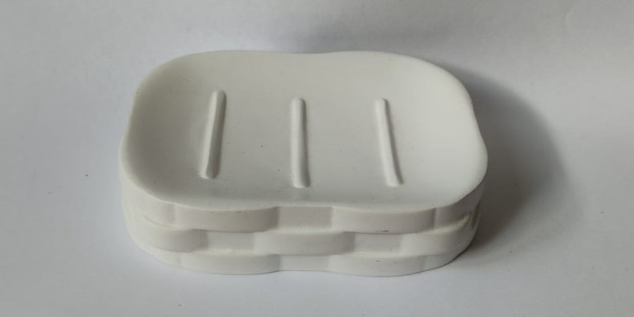 METAFORM - PORTA SAPONETTA LINEA "MOSES" - COLORE BIANCO