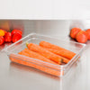 CAMBRO - CONTENITORE PER ALIMENTI FOOD PANS IN POLICARBONATO TRASPARENTE - FORMA RETTANGOLARE BASSA - 1/2 65MM