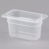 CAMBRO - CONTENITORE PER ALIMENTI FOOD PANS IN POLICARBONATO TRASPARENTE - FORMA RETTANGOLARE - 1/9x4 100MM