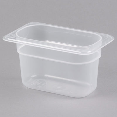 CAMBRO - CONTENITORE PER ALIMENTI FOOD PANS IN POLICARBONATO TRASPARENTE - FORMA RETTANGOLARE - 1/9x4 100MM