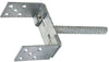 SUPPORTO PER PALI REGOLABILE AD U - MISURE 60-150MM Ø16MM - ZINCATO A FUOCO