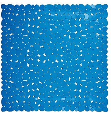 SHARK - TAPPETINO ANTISCIVOLO PER VASCA MR.PEEBLE 35X70CM - COLORE AZZURRO